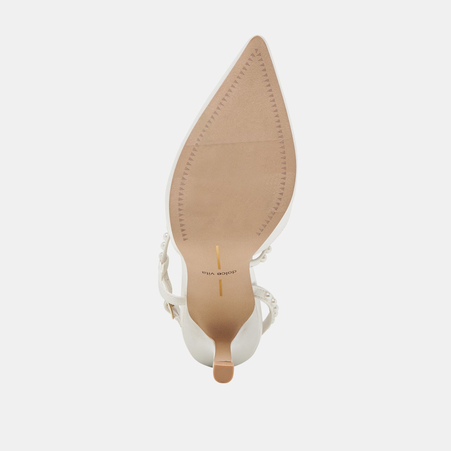 KAMRA PEARL HEELS TRUE WHITE SATIN Dolce Vita