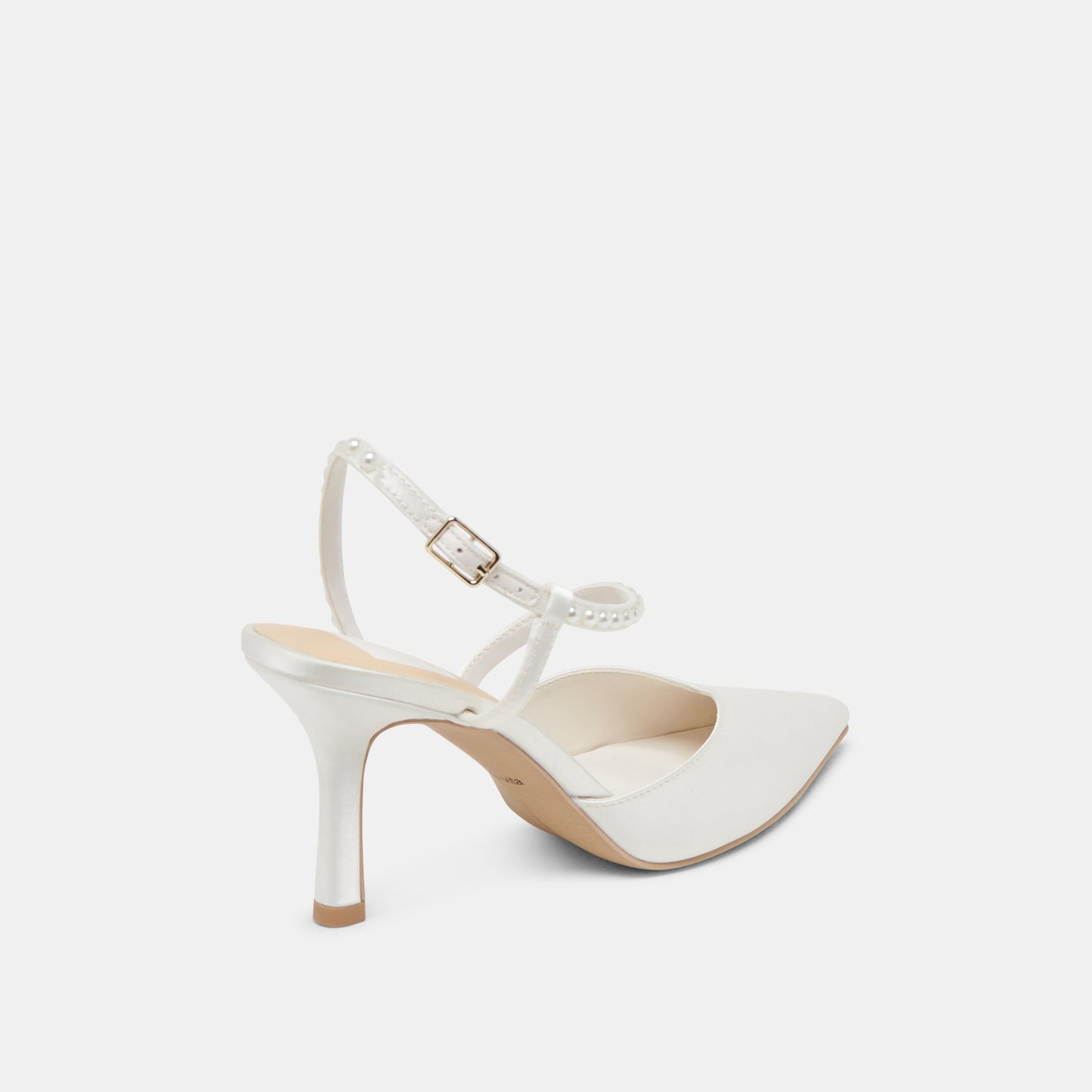 KAMRA PEARL HEELS TRUE WHITE SATIN Dolce Vita
