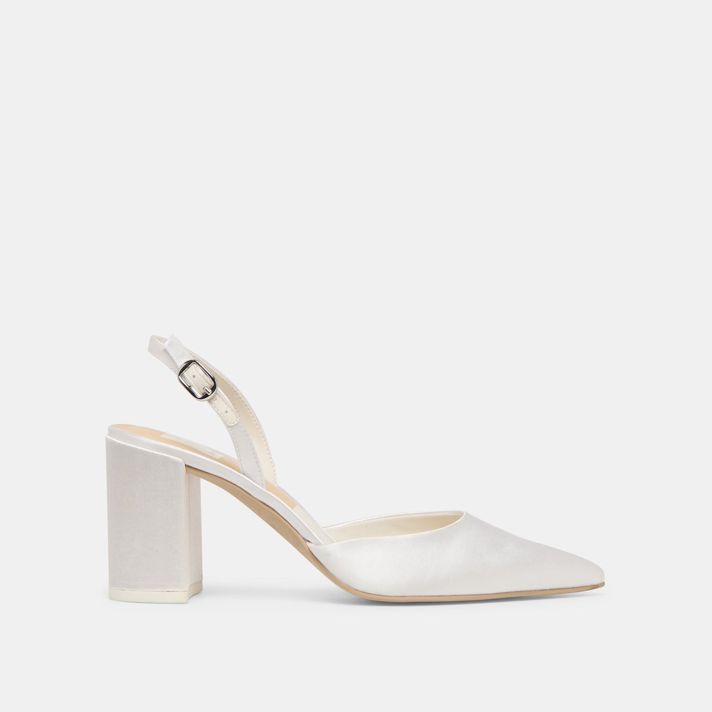 Carel True White Satin High Heels Dolce Vita