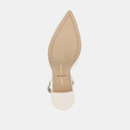 Carel True White Satin High Heels Dolce Vita