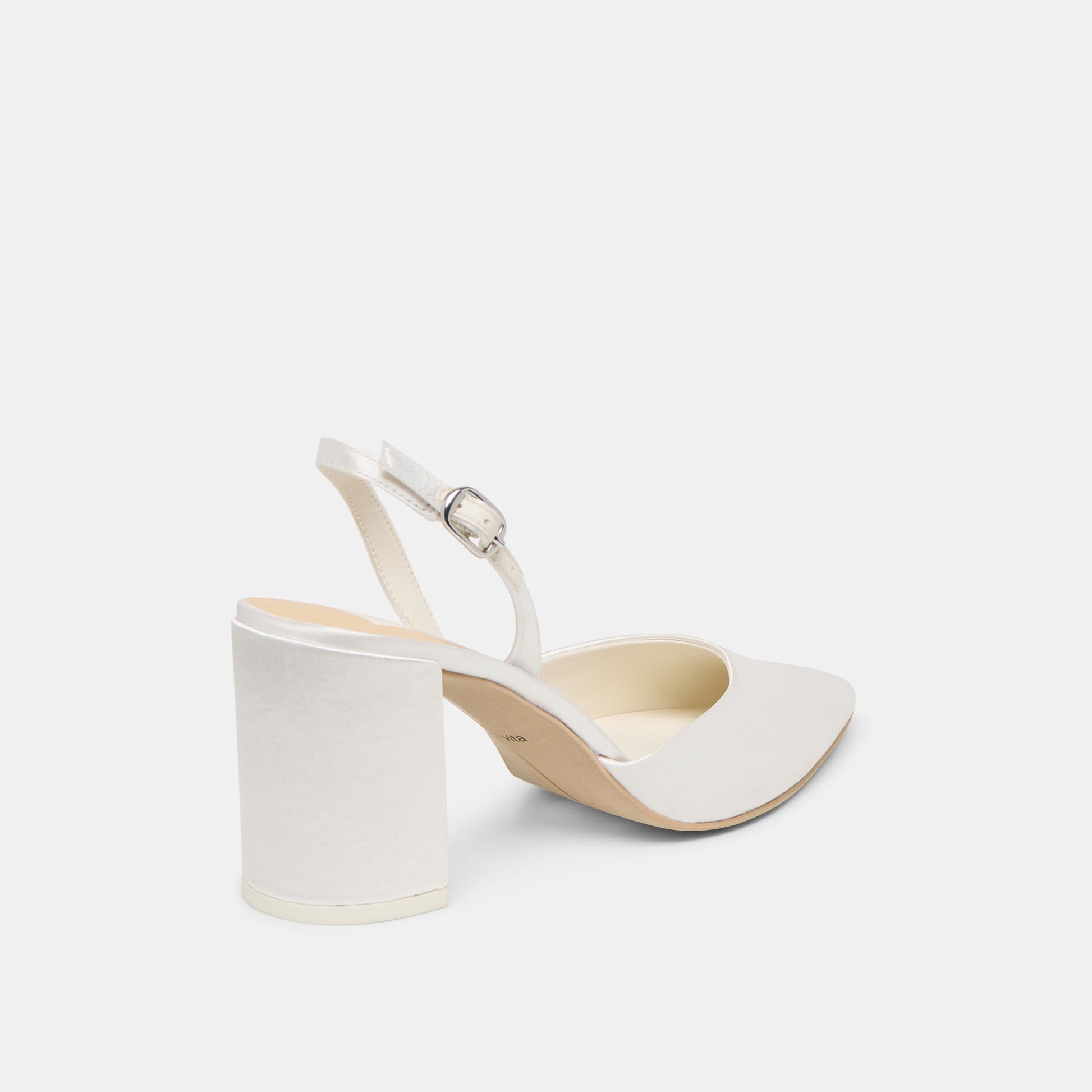 Carel True White Satin High Heels Dolce Vita