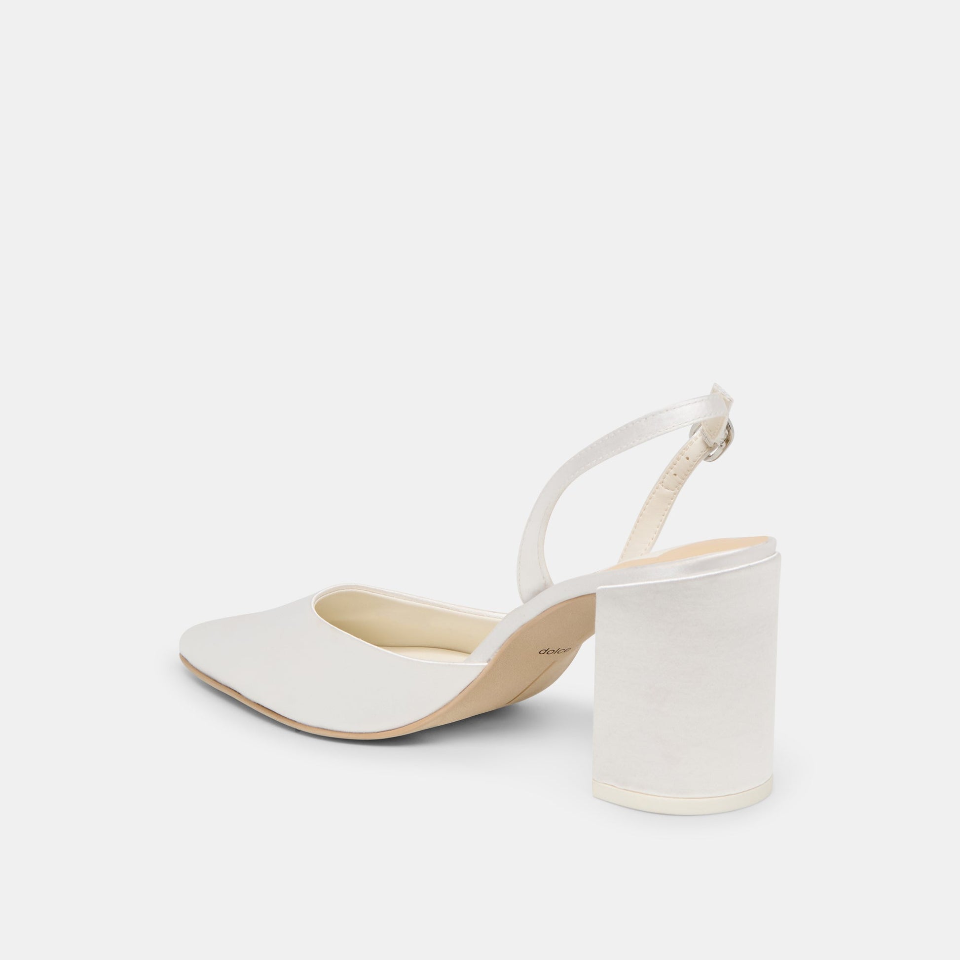 Carel True White Satin High Heels Dolce Vita