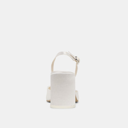 Carel True White Satin High Heels Dolce Vita