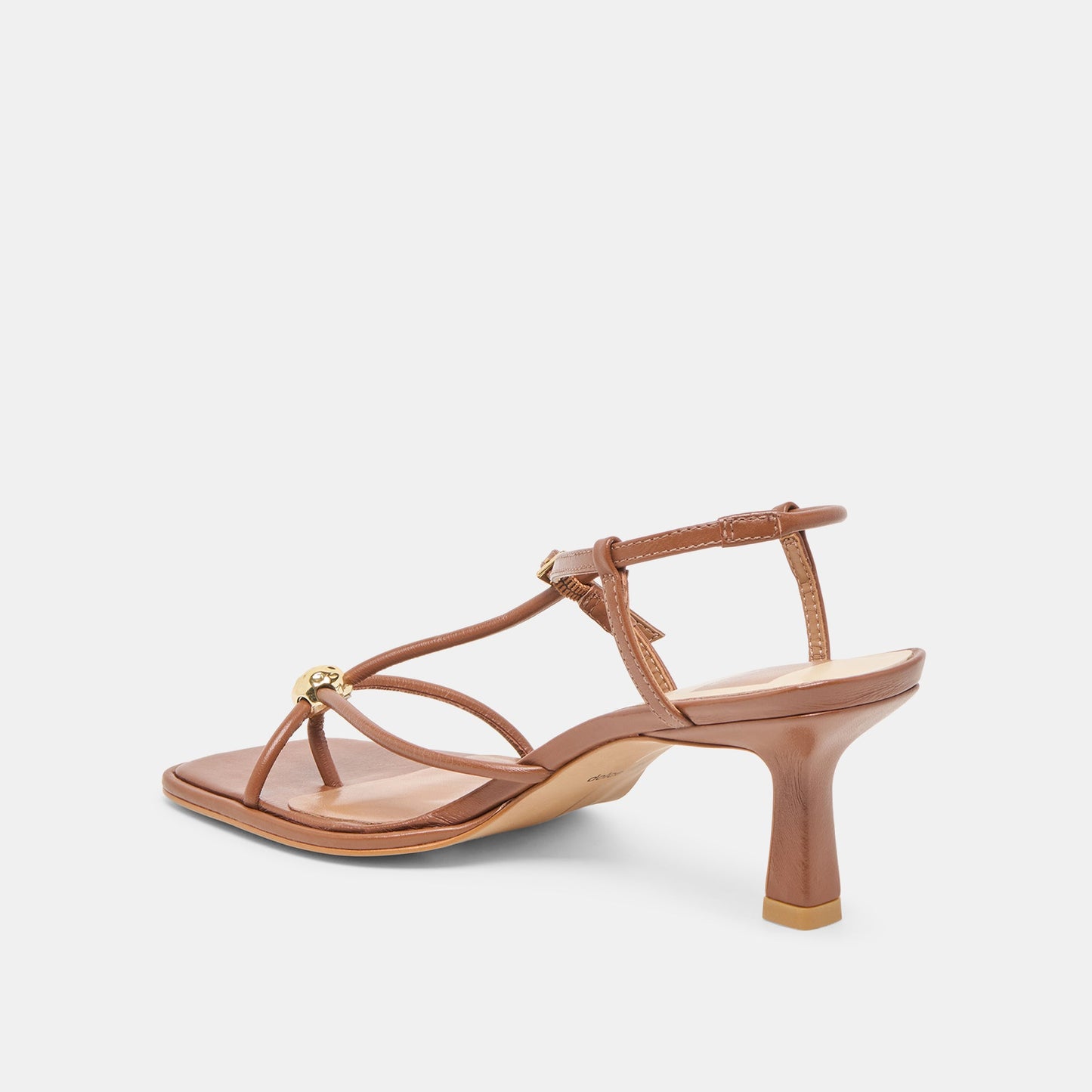 Mylee Cognac Leather Heels Dolce Vita