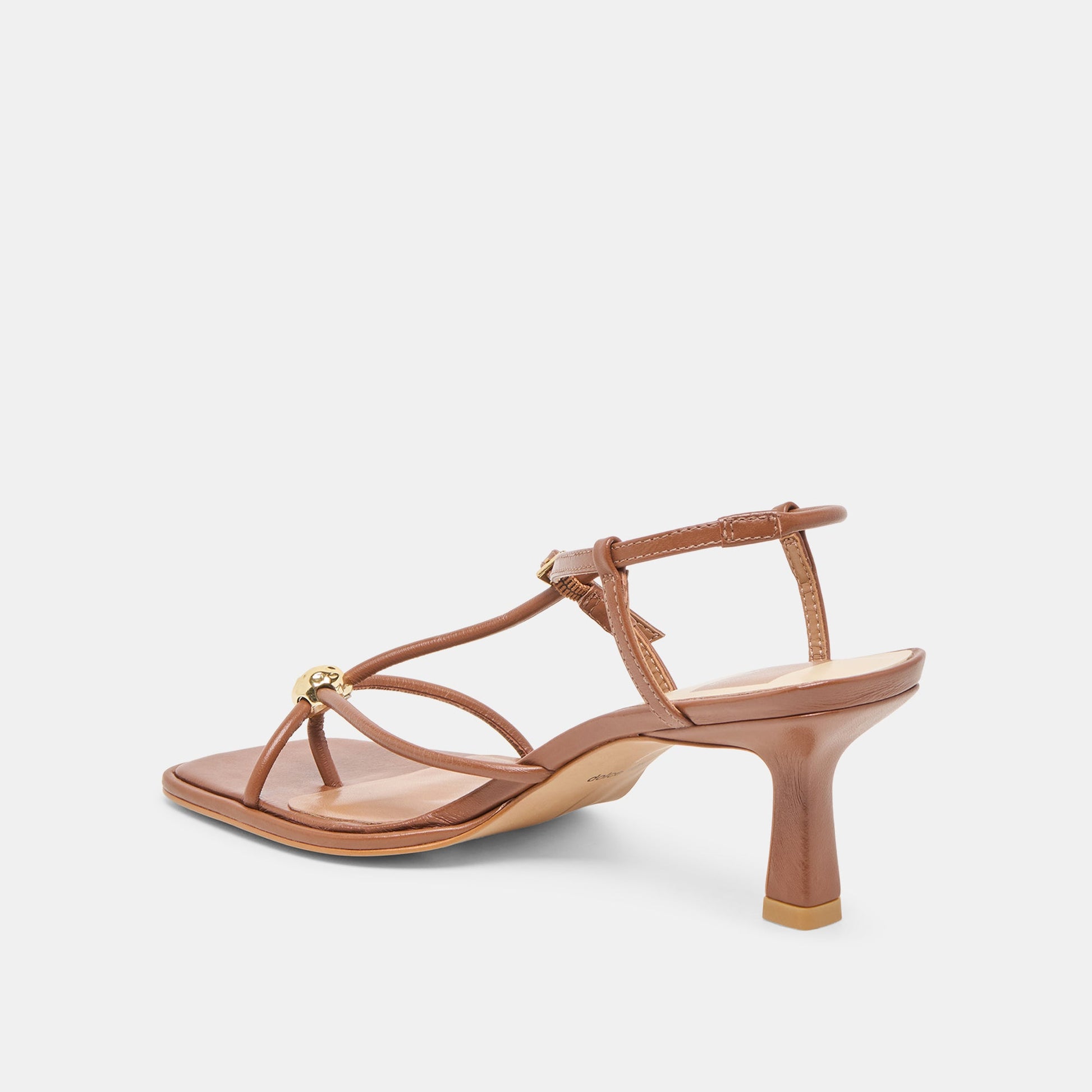 Mylee Cognac Leather Heels Dolce Vita