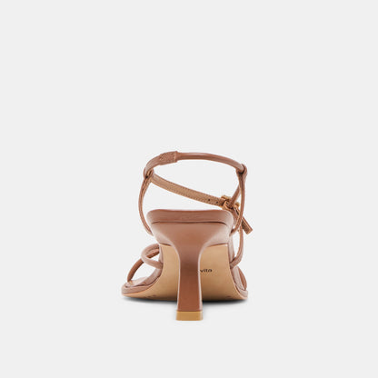 Mylee Cognac Leather Heels Dolce Vita