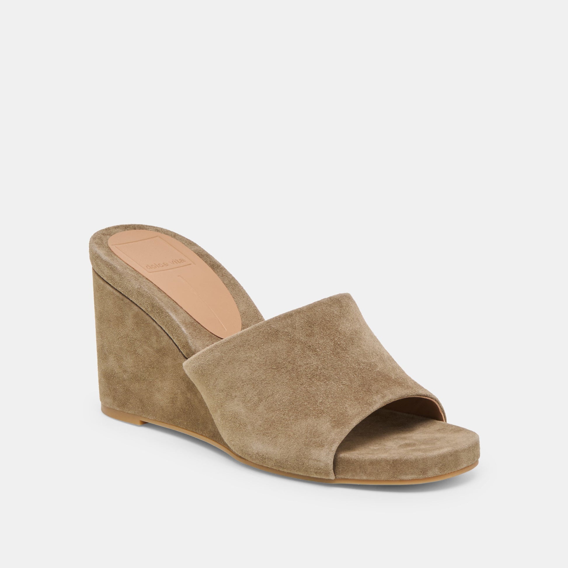 Holta Olive Suede Wedges Dolce Vita