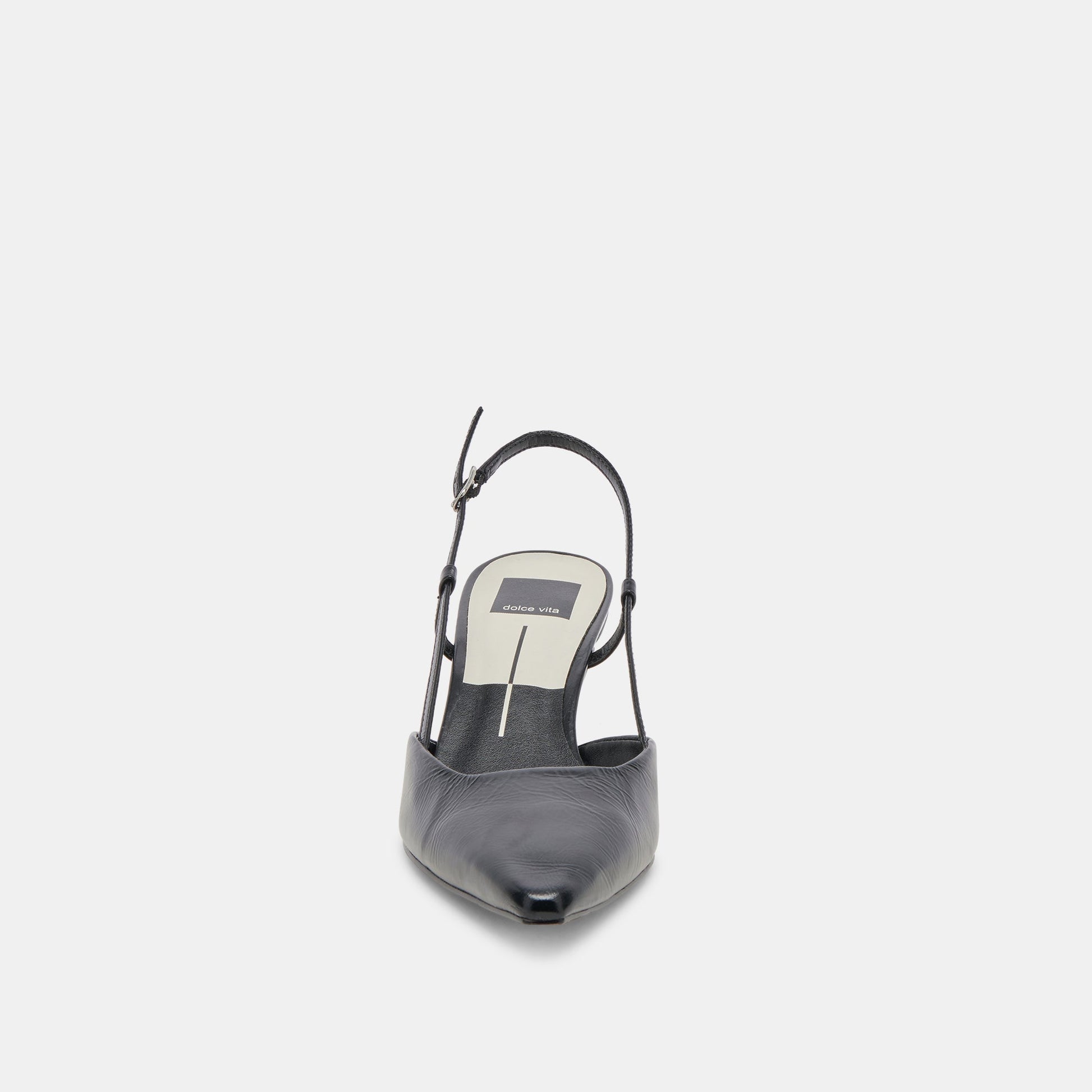 ODELA HEELS MIDNIGHT CRINKLE PATENT Dolce Vita
