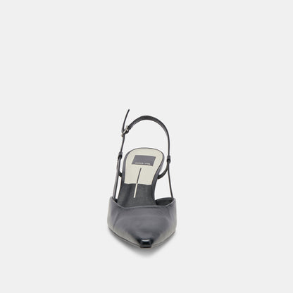 ODELA HEELS MIDNIGHT CRINKLE PATENT Dolce Vita