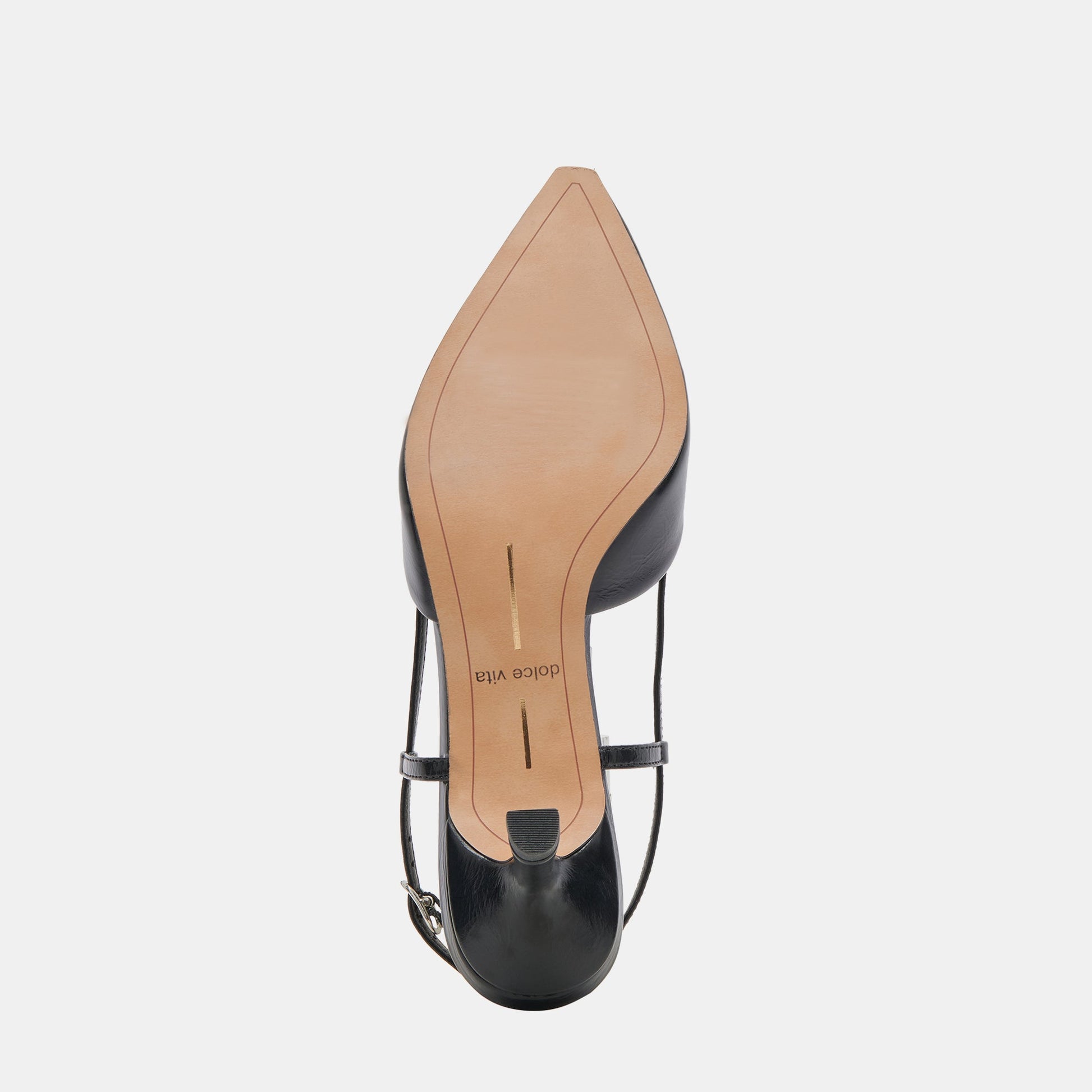 ODELA HEELS MIDNIGHT CRINKLE PATENT Dolce Vita