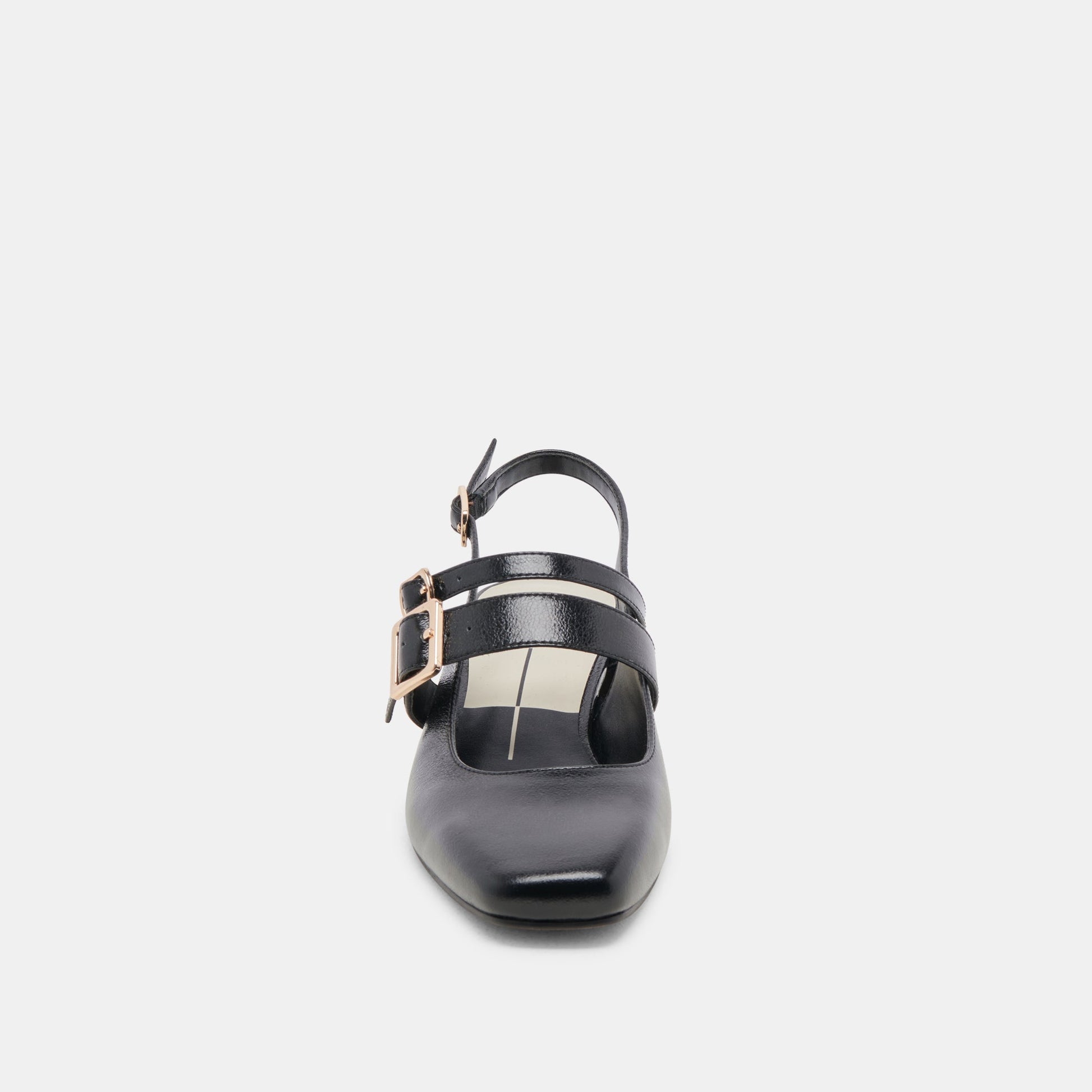 PATZY HEELS MIDNIGHT CRINKLE PATENT LEATHER Dolce Vita