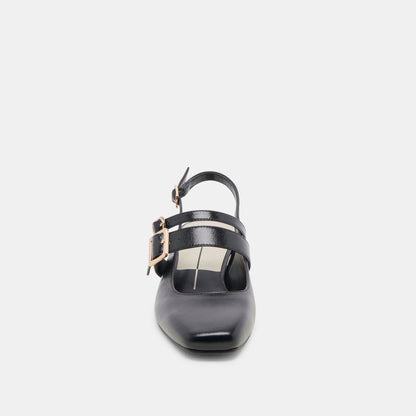 PATZY HEELS MIDNIGHT CRINKLE PATENT LEATHER Dolce Vita