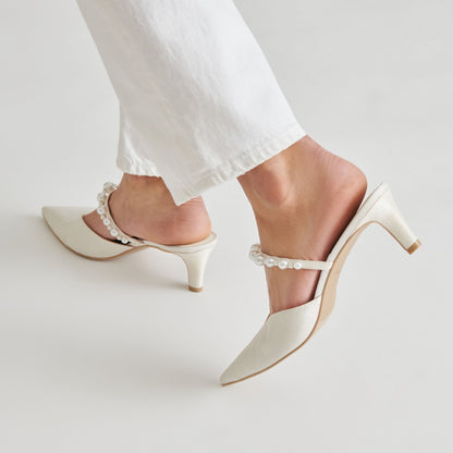 Kanika Pearl Mid Vanilla Pearl Heels Dolce Vita