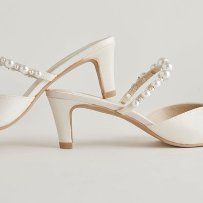 Kanika Pearl Mid Vanilla Pearl Heels Dolce Vita