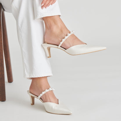 Kanika Pearl Mid Vanilla Pearl Heels Dolce Vita