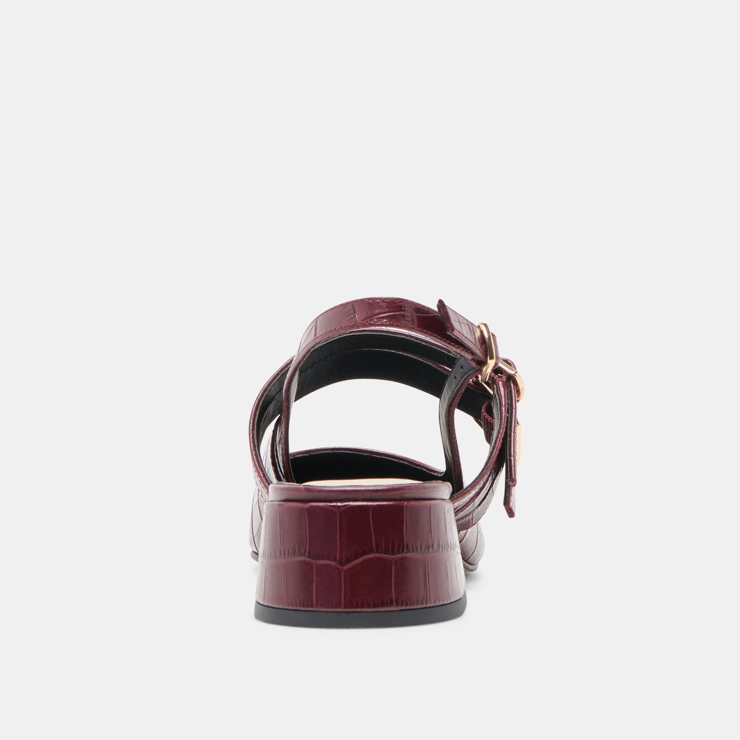 Patzy Oxblood Embossed Leather Heels Dolce Vita