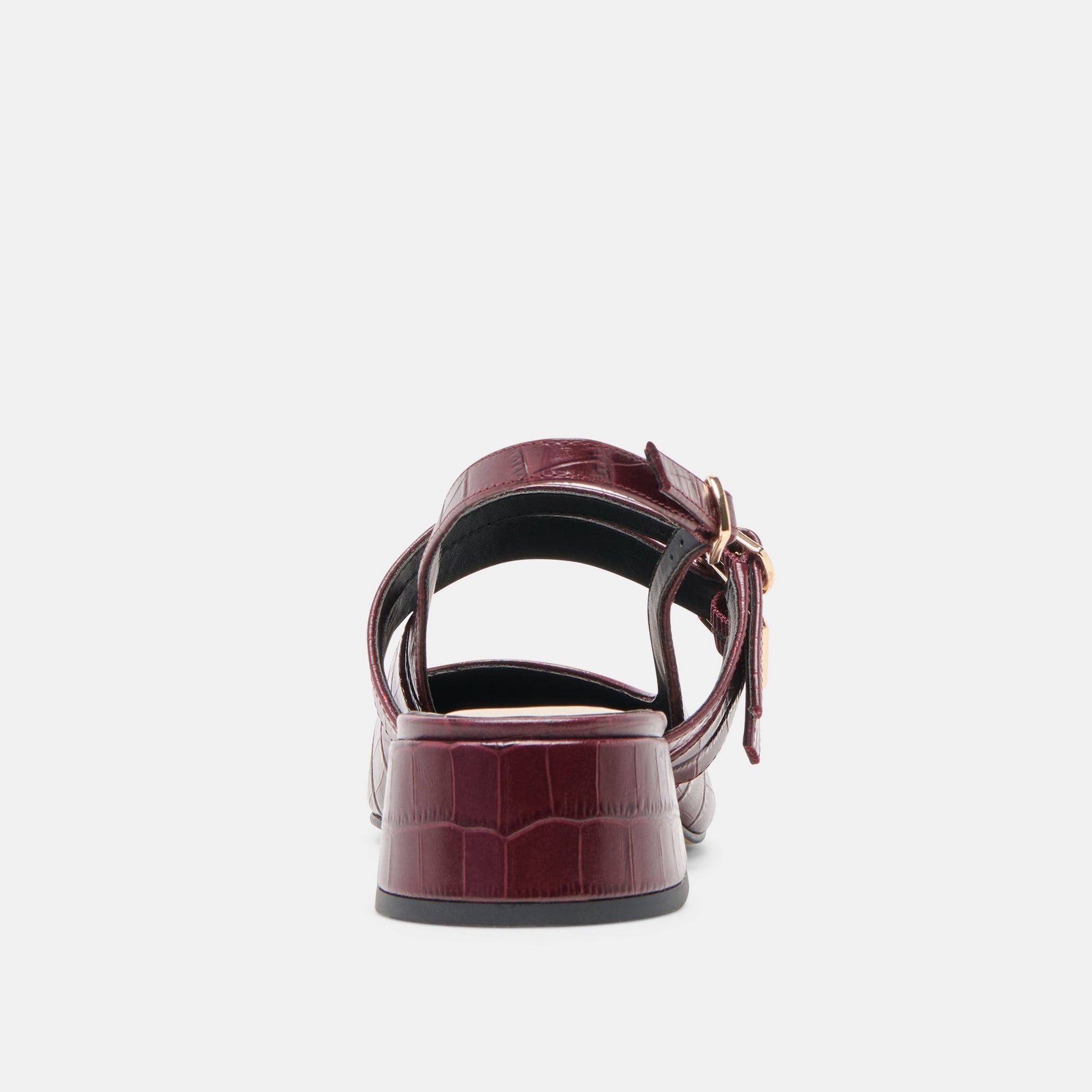 Patzy Oxblood Embossed Leather Heels Dolce Vita