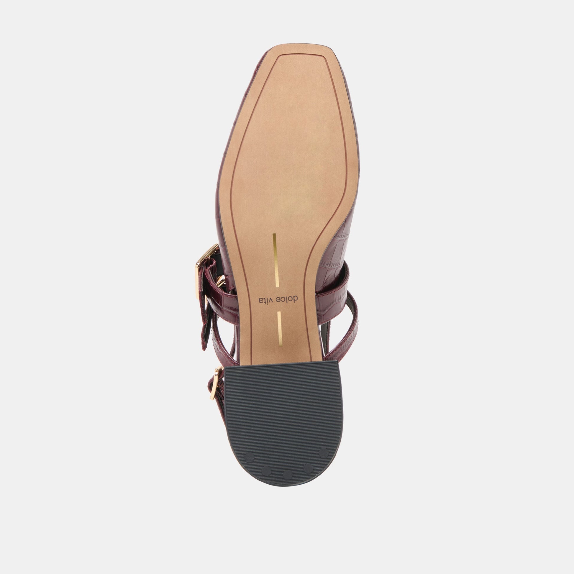 Patzy Oxblood Embossed Leather Heels Dolce Vita