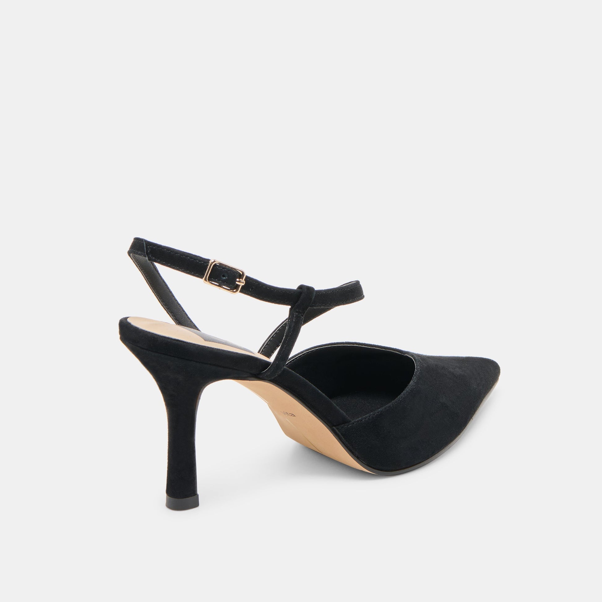 Kamra Onyx Suede Heels Dolce Vita