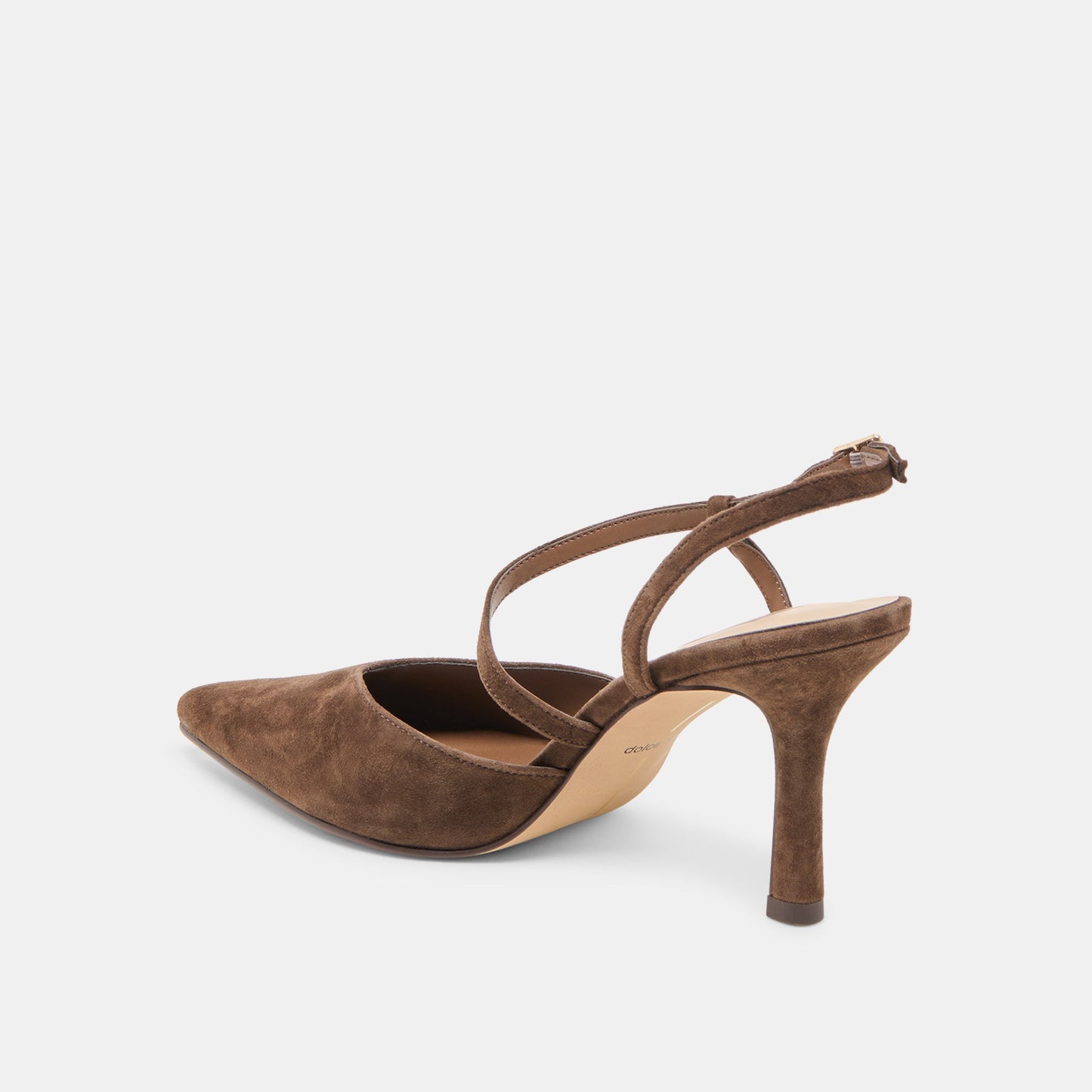 Kamra Dk Brown Suede Heels Dolce Vita