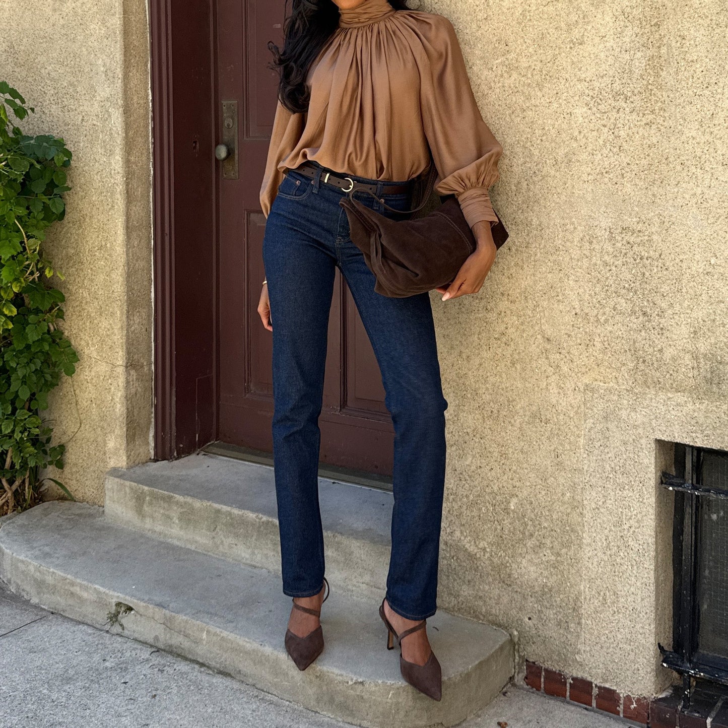 Kamra Dk Brown Suede Heels Dolce Vita
