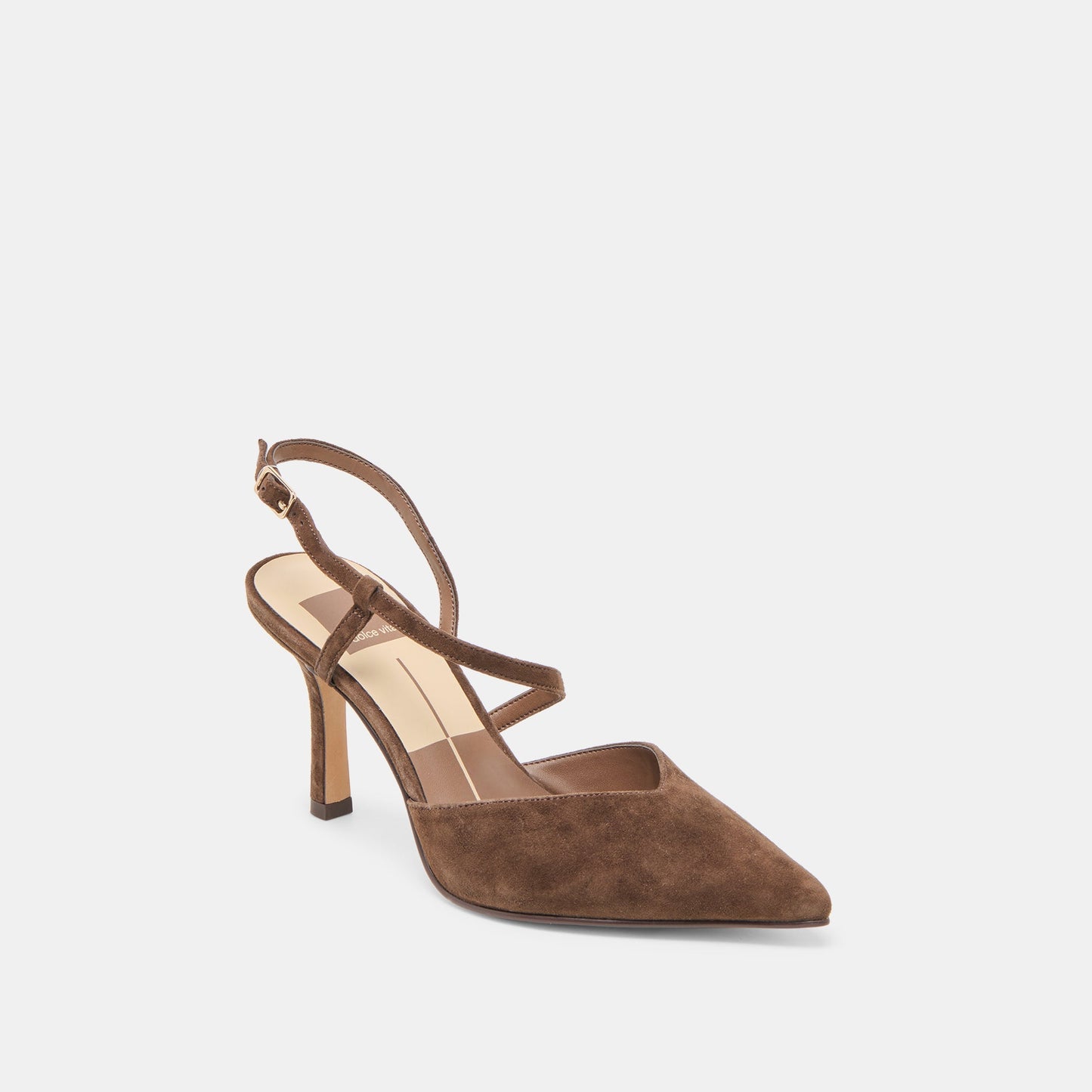 Kamra Dk Brown Suede Heels Dolce Vita