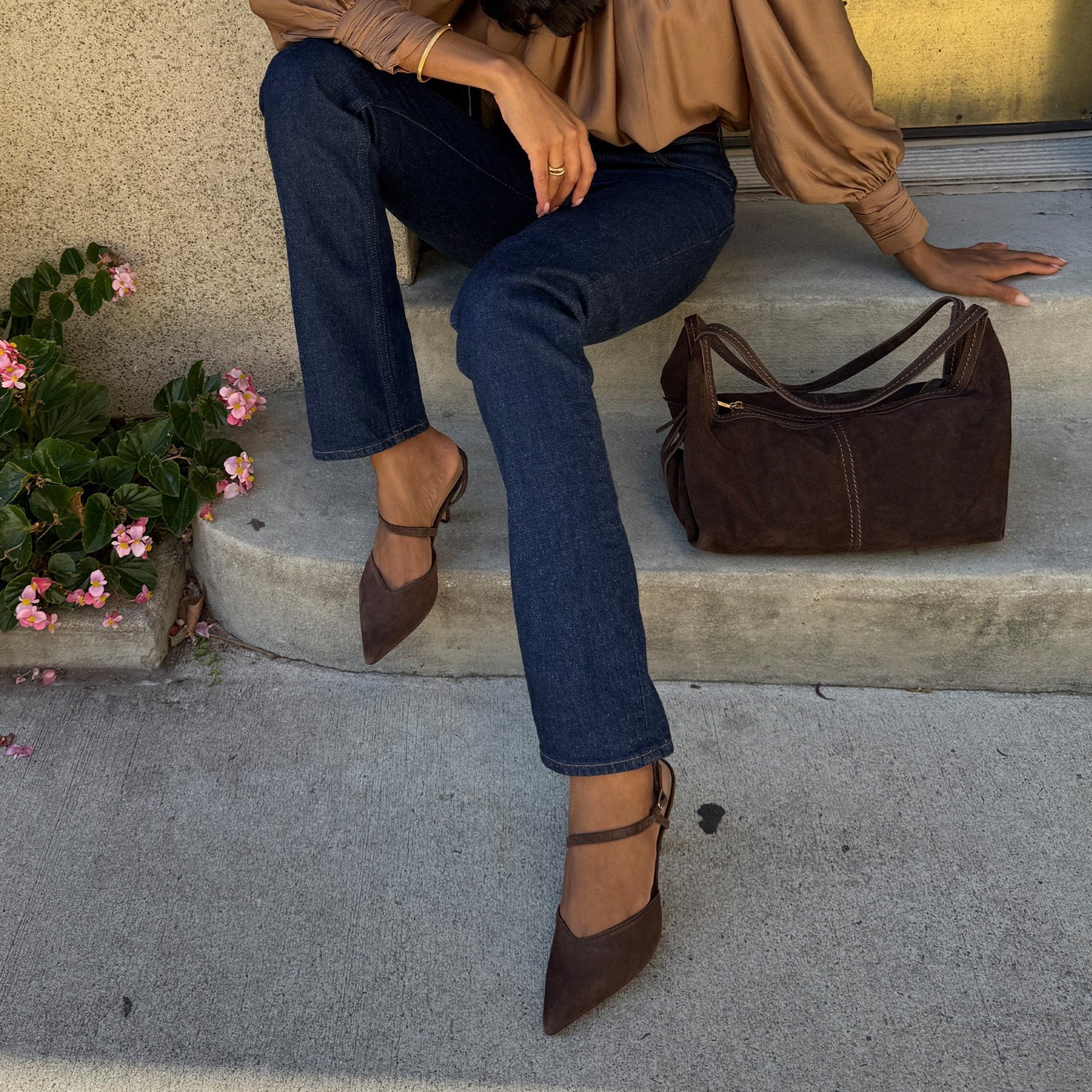 Kamra Dk Brown Suede Heels Dolce Vita