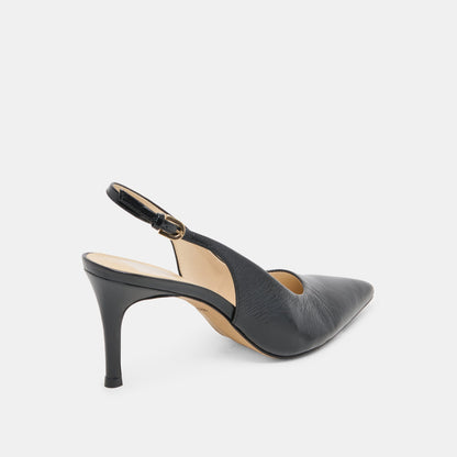 ELASI HEELS BLACK LEATHER Dolce Vita