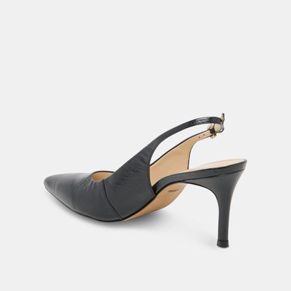 ELASI HEELS BLACK LEATHER Dolce Vita