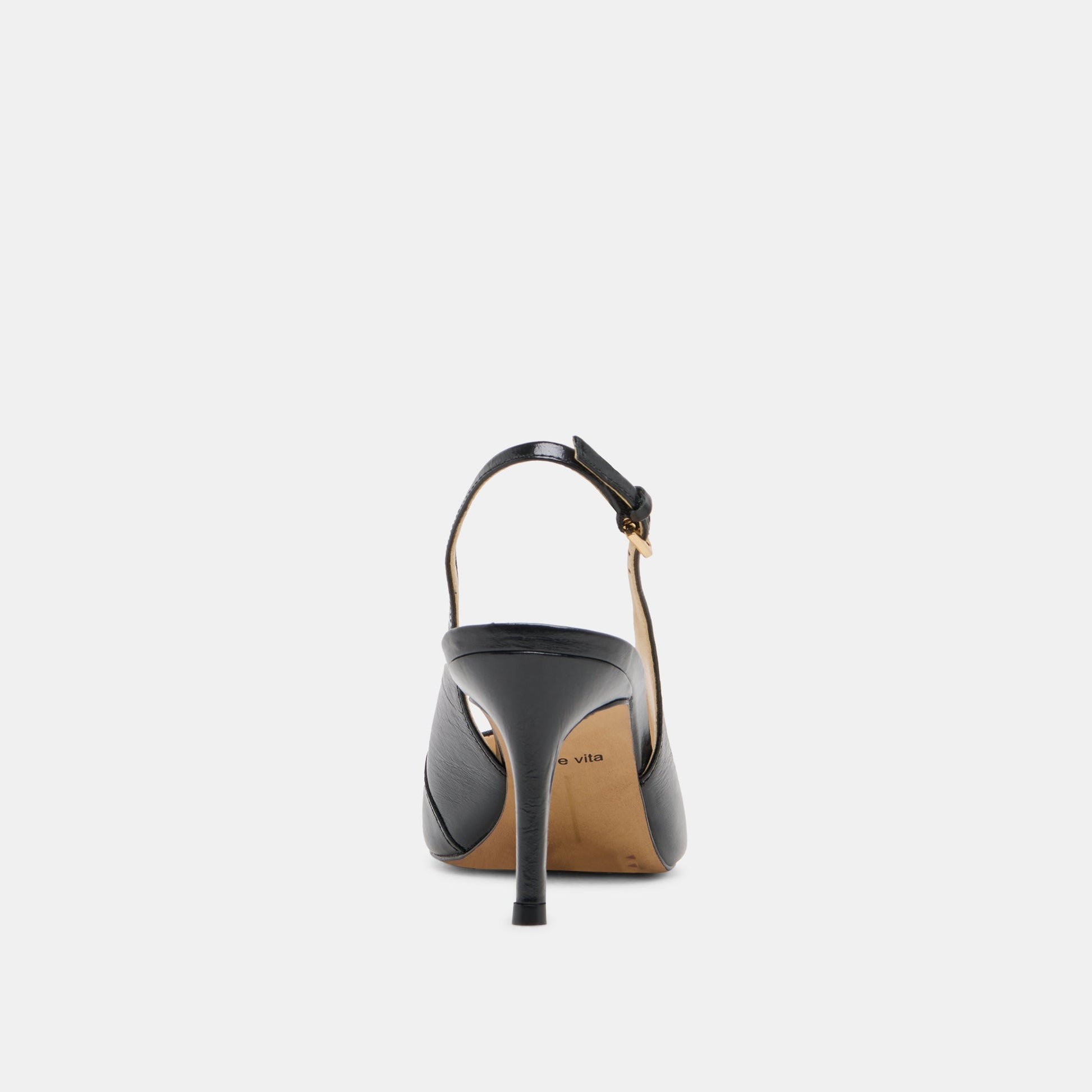 ELASI HEELS BLACK LEATHER Dolce Vita
