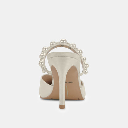 KANIKA Pearl Heels Vanilla Silk Dolce Vita