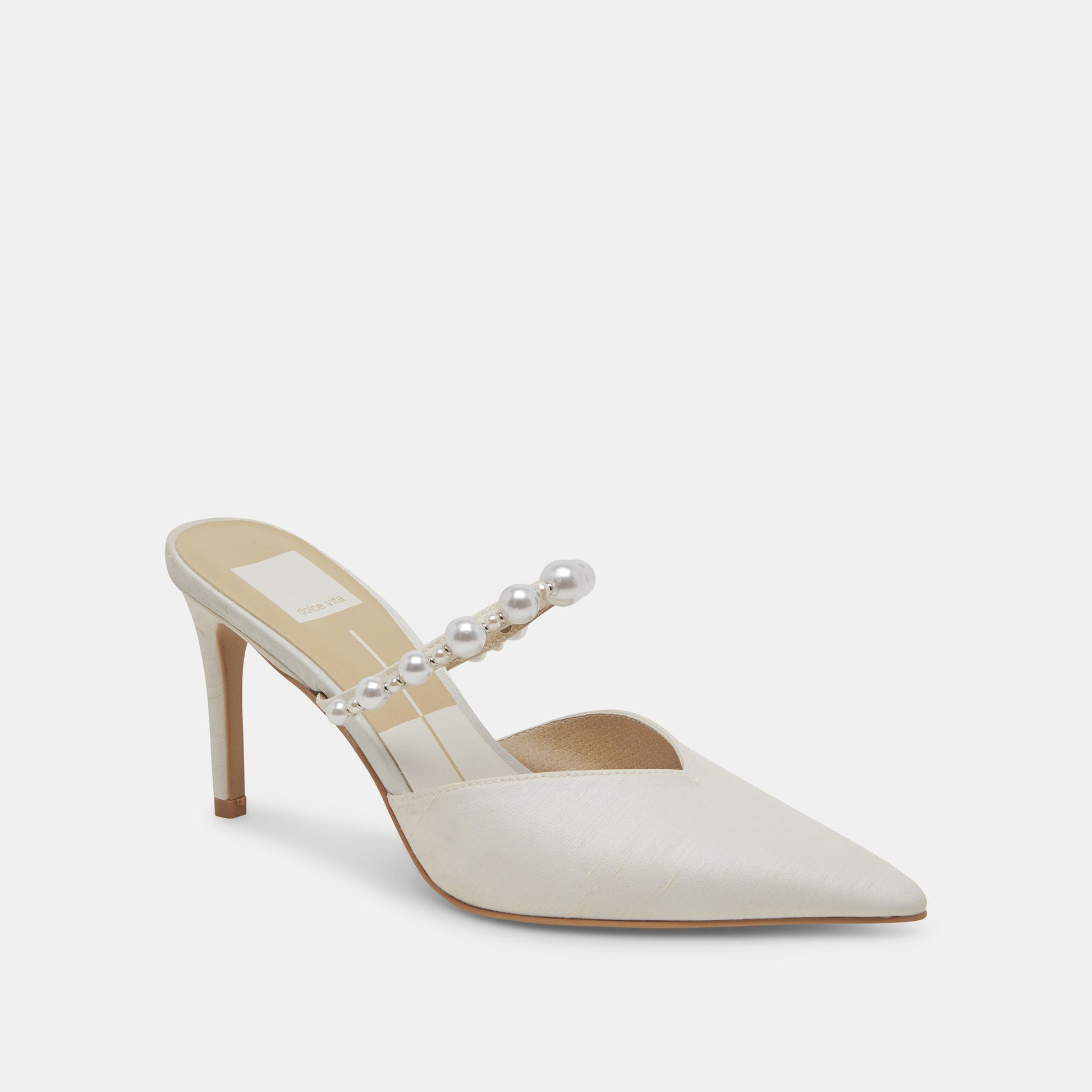 KANIKA Pearl Heels Vanilla Silk Dolce Vita