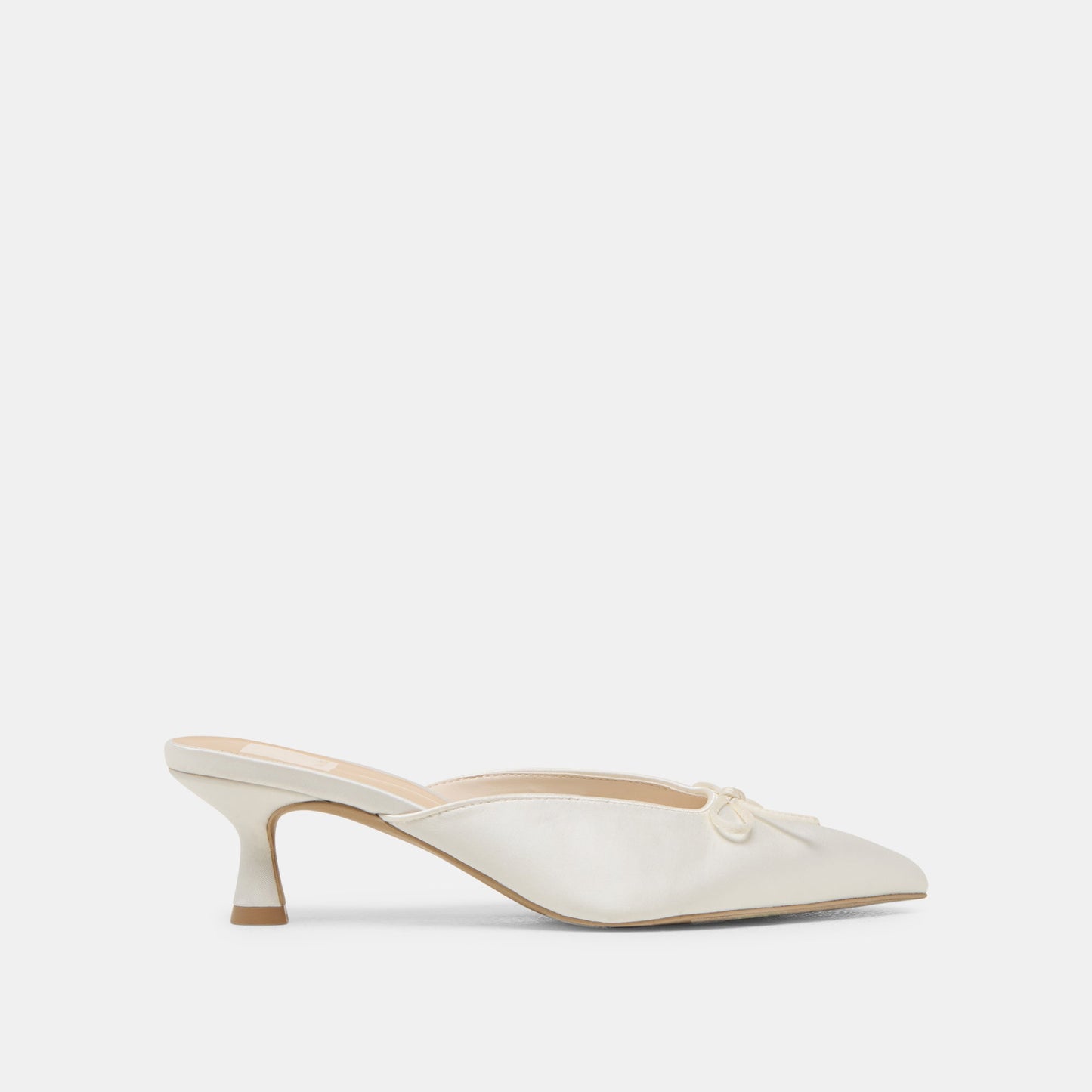 Cleo Off White Satin Heels Dolce Vita