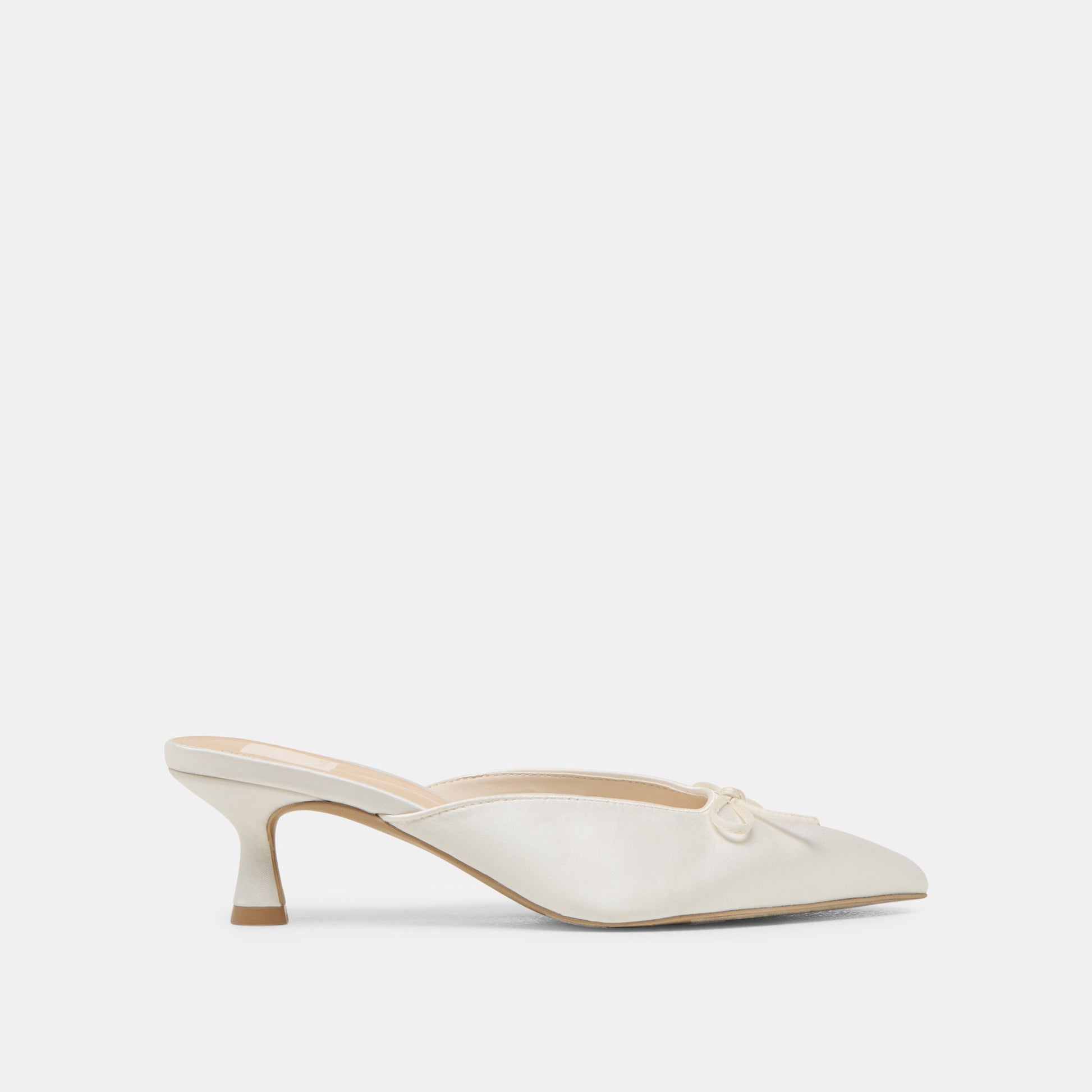 Cleo Off White Satin Heels Dolce Vita