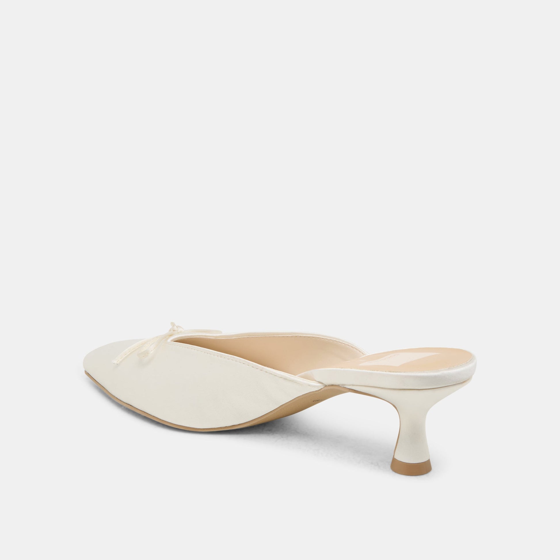 Cleo Off White Satin Heels Dolce Vita