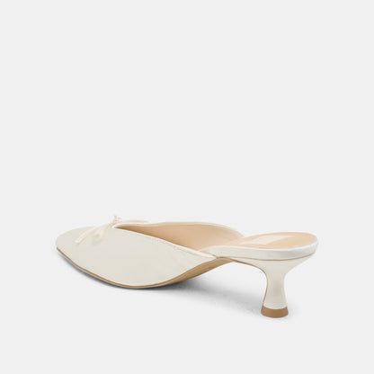 Cleo Off White Satin Heels Dolce Vita