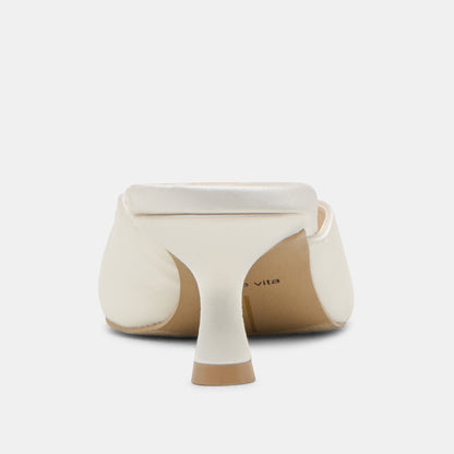 Cleo Off White Satin Heels Dolce Vita