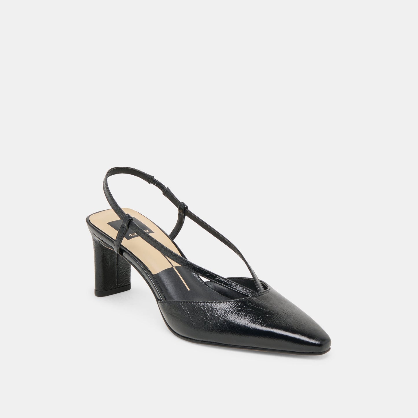 Ginay Black Leather Heels Dolce Vita
