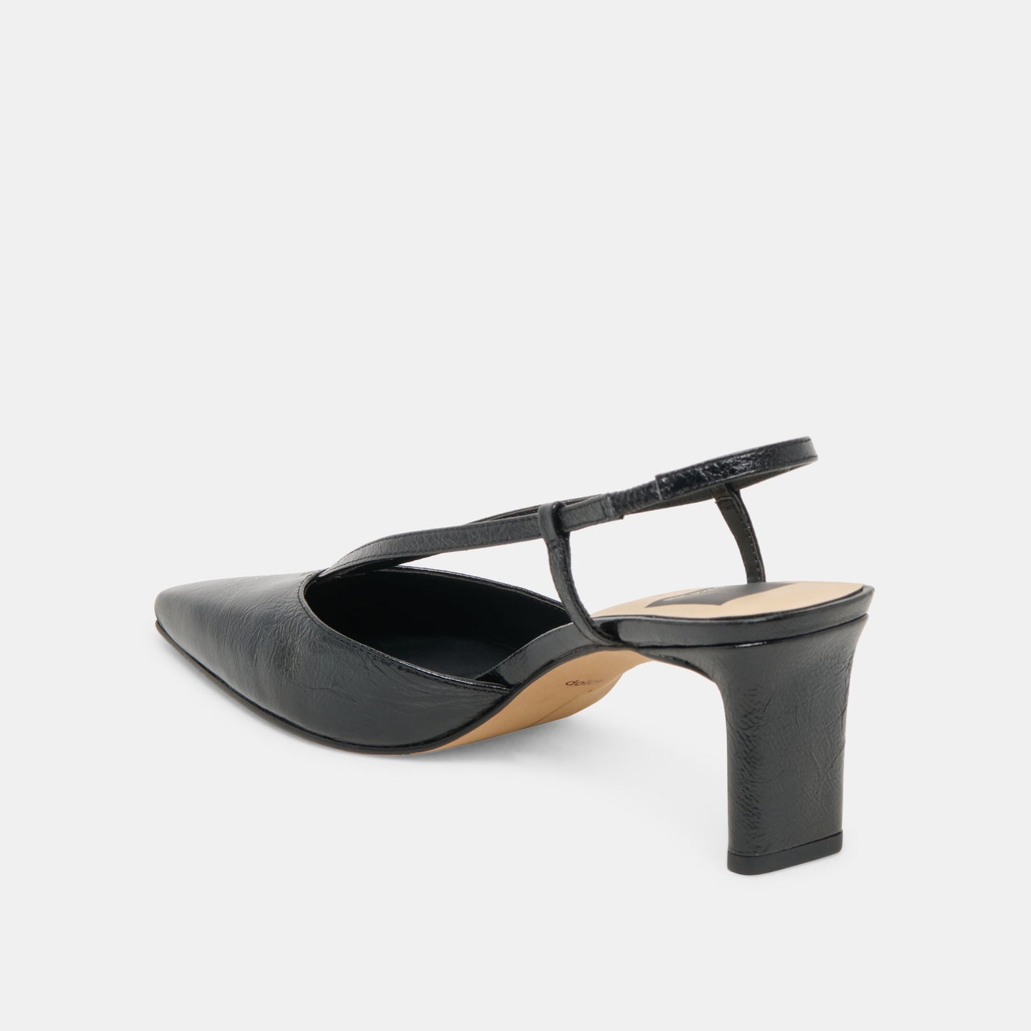 Ginay Black Leather Heels Dolce Vita