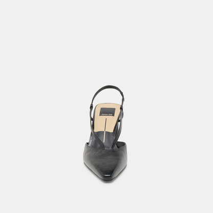 Ginay Black Leather Heels Dolce Vita
