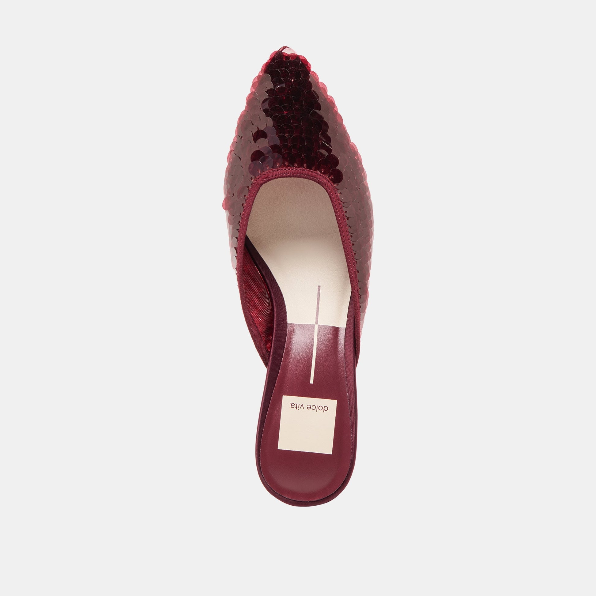 Cleo Cranberry Sequin Heels Dolce Vita