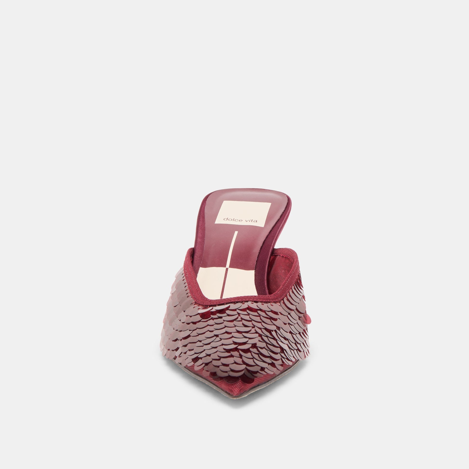 Cleo Cranberry Sequin Heels Dolce Vita