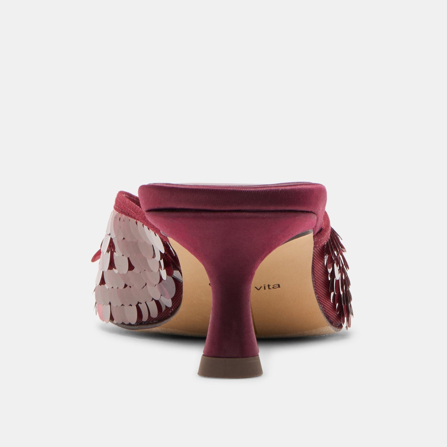 Cleo Cranberry Sequin Heels Dolce Vita