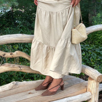 Ginay Dk Brown Suede Heels Dolce Vita