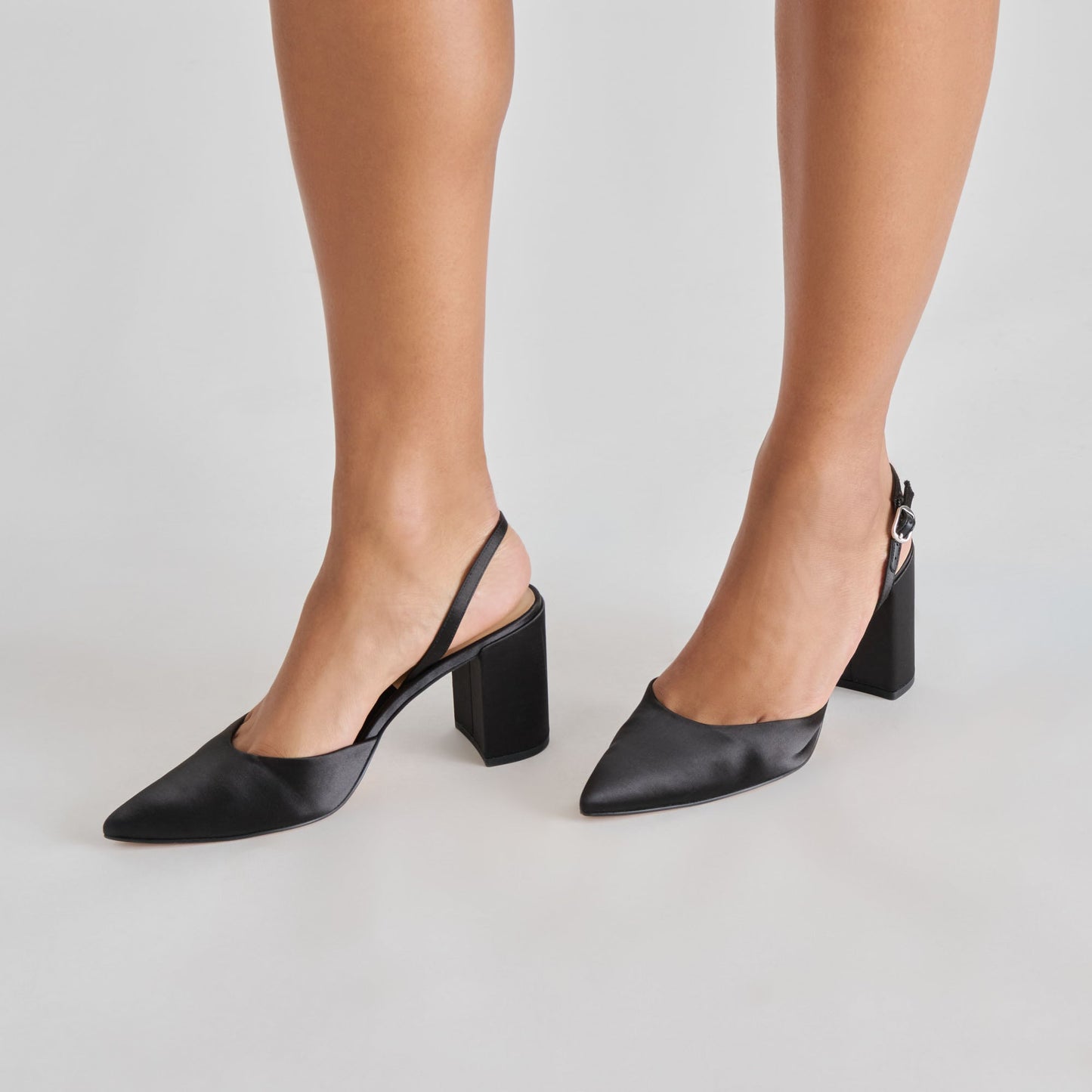 Carel Onyx Satin High Heels Dolce Vita