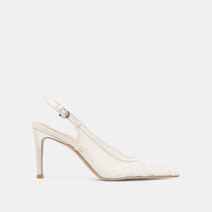 Yami True White Lace Heels Dolce Vita