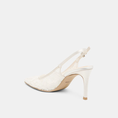 Yami True White Lace Heels Dolce Vita