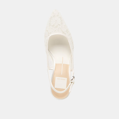 Yami True White Lace Heels Dolce Vita
