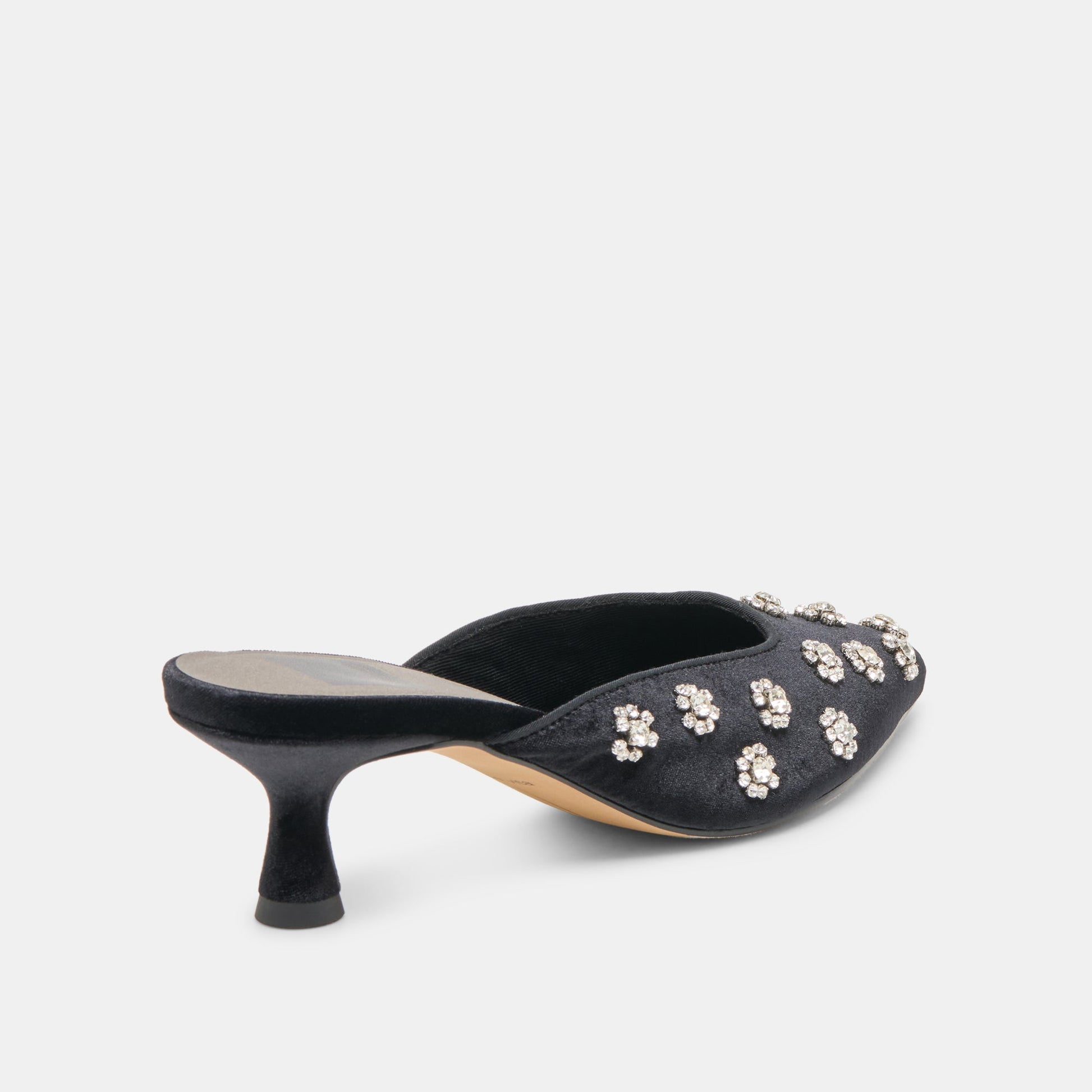 Clara Nero Velvet Heels Dolce Vita