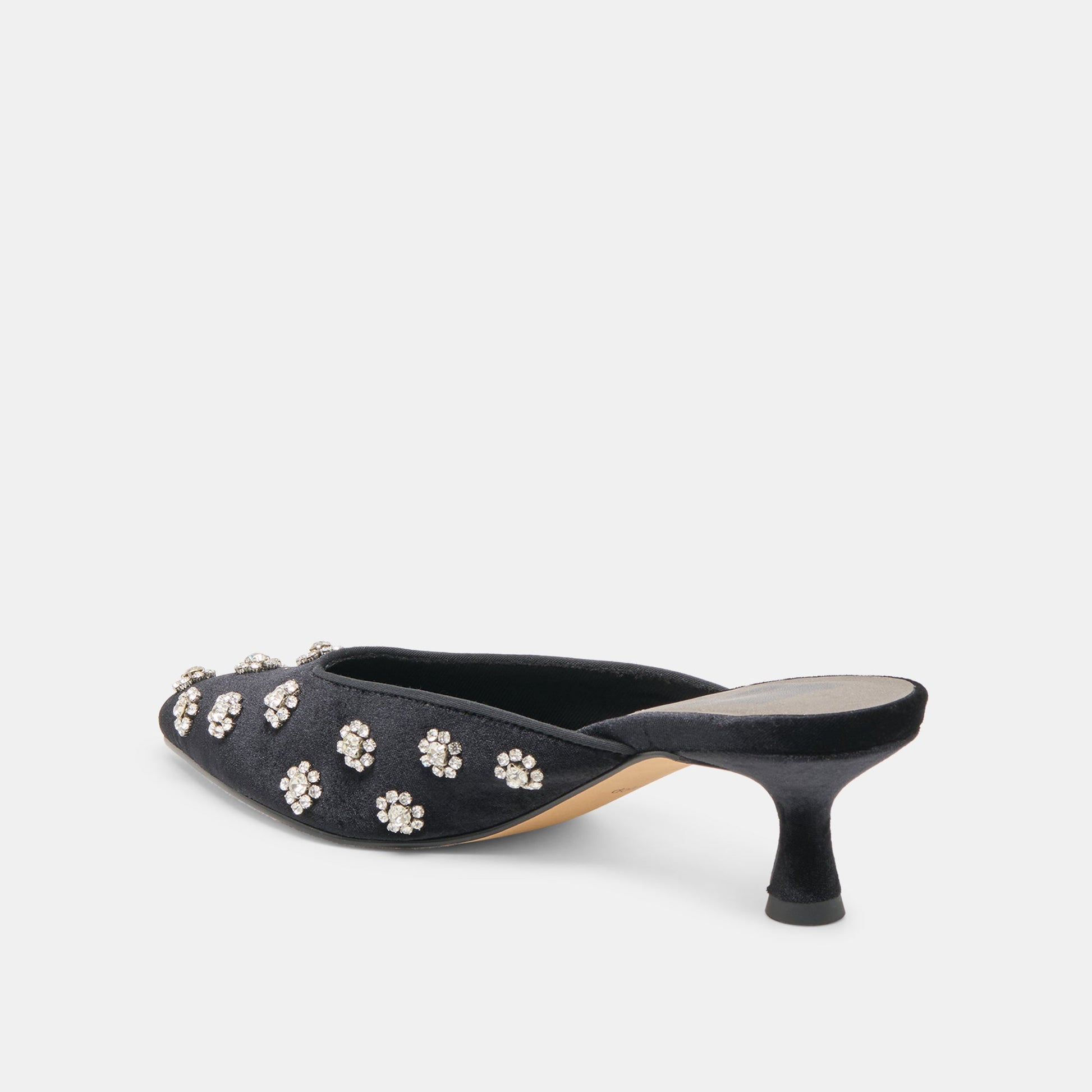 Clara Nero Velvet Heels Dolce Vita